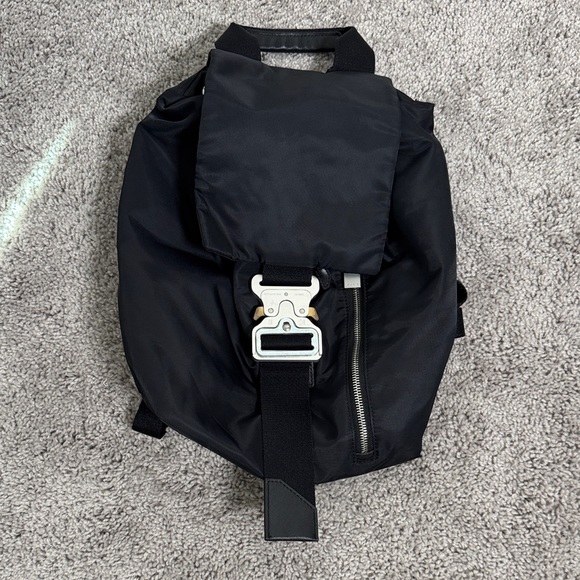 1017 ALYX 9SM】TANK BACKPACK 1017- Alyx 9SM Black Tank Nylon Backpack